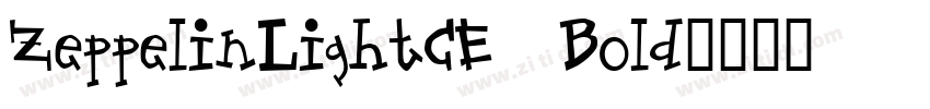 ZeppelinLightCE Bold字体转换